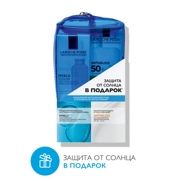 

Гель, Сыворотка, Крем-гель La Roche Posay, HYALU B5 и ANTHELIOS Ежедневный комплексный уход для защиты от фотостарения