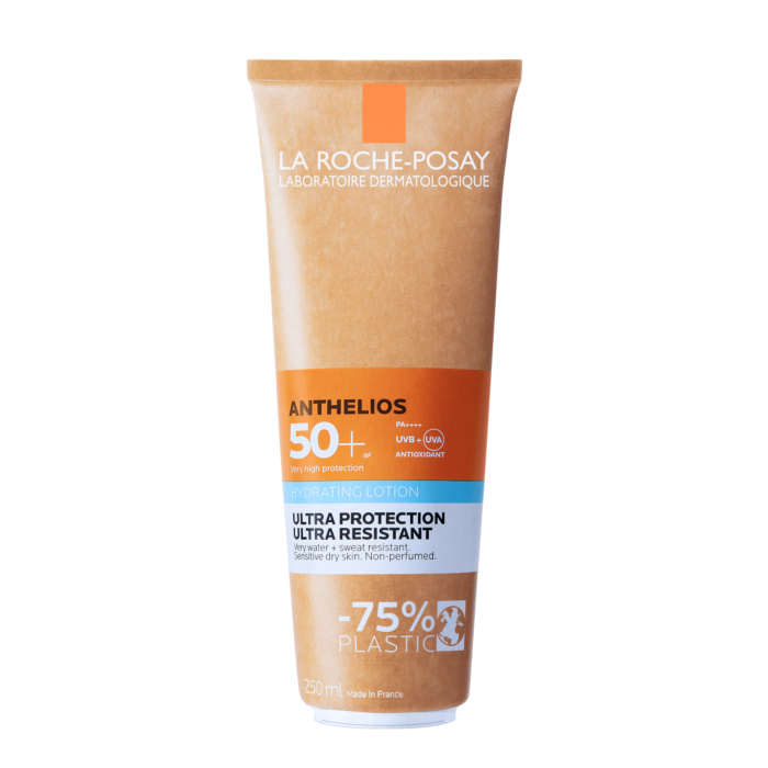 Anthelios Солнцезащитное увлажняющее молочко spf50 для лица и тела в новой экологичной упаковке